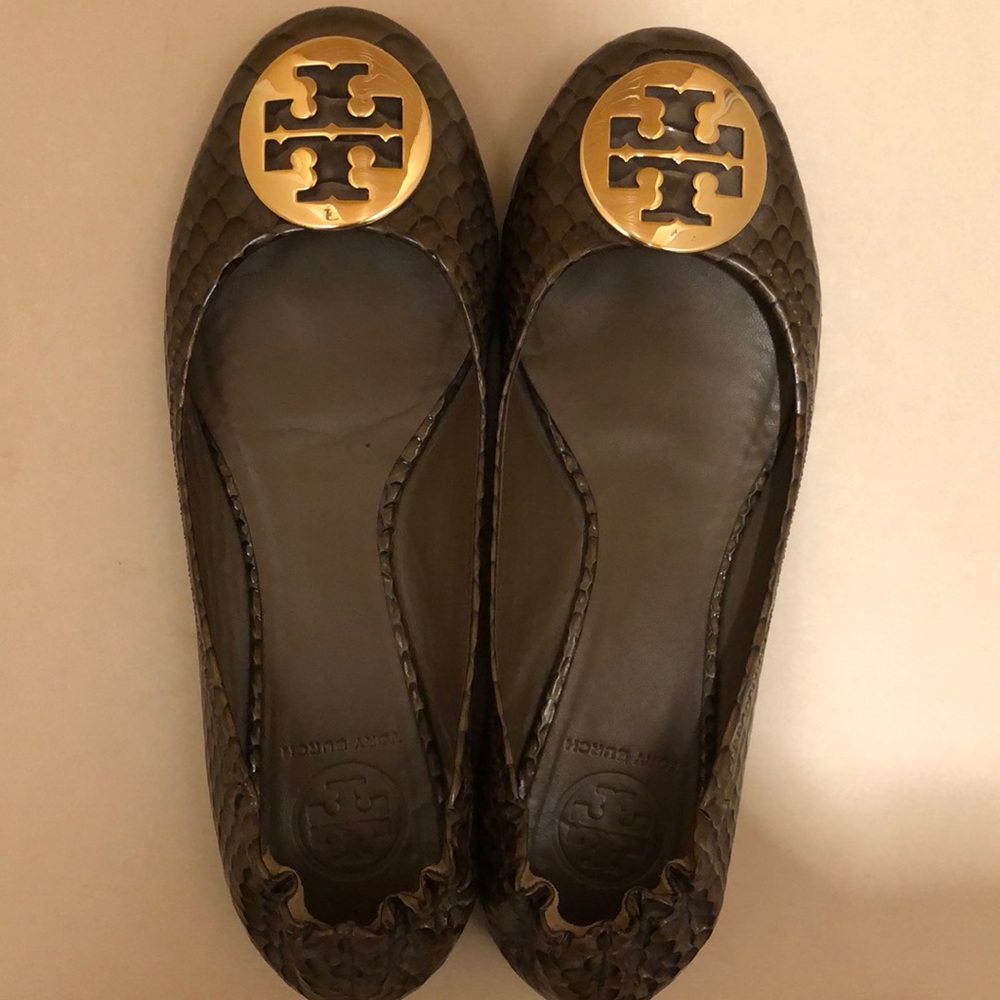 Tory Burch Embossed Reva Flats